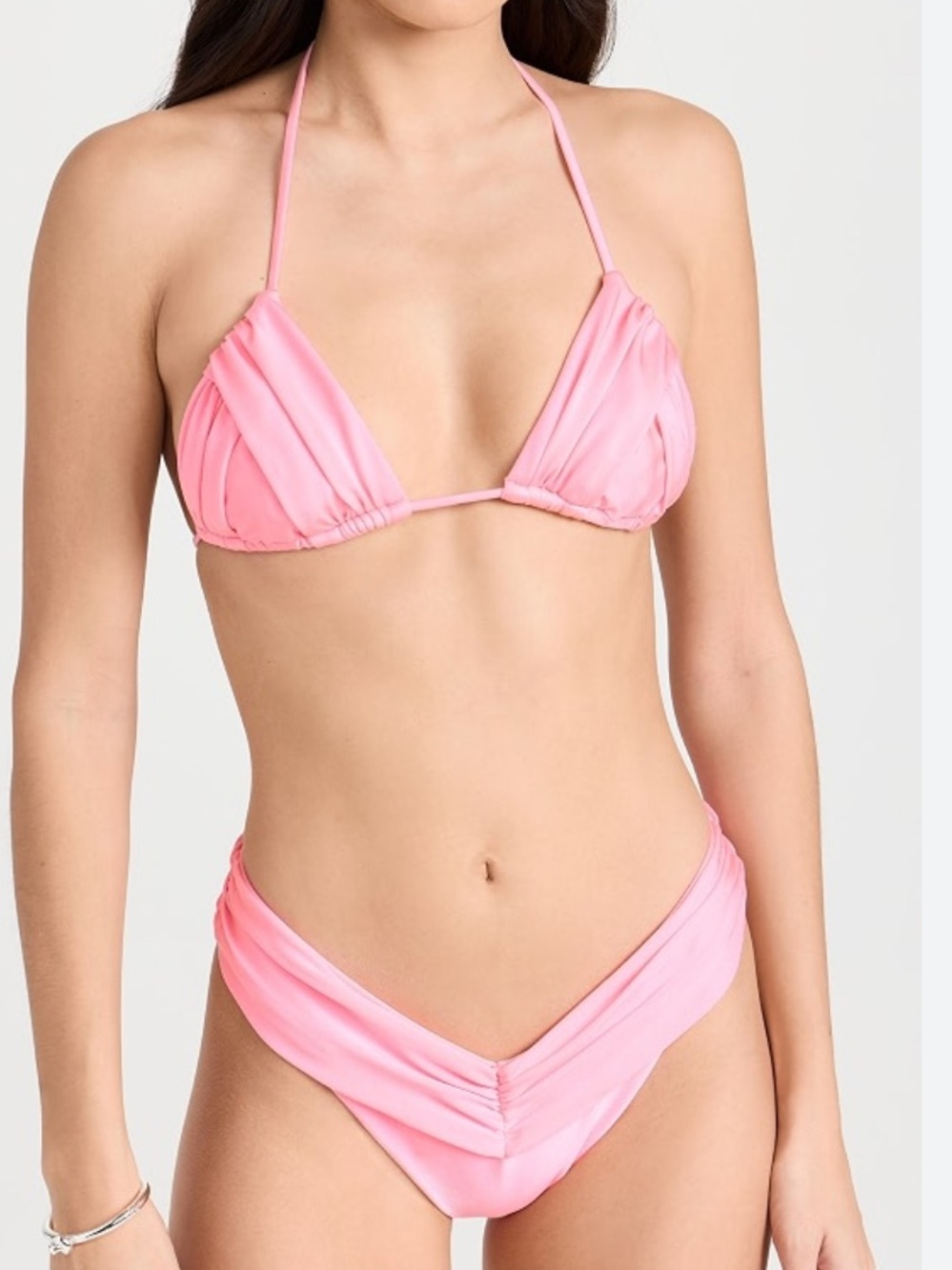 Bananhot Jasmin Pink Bikini Top and Bottom Set XS